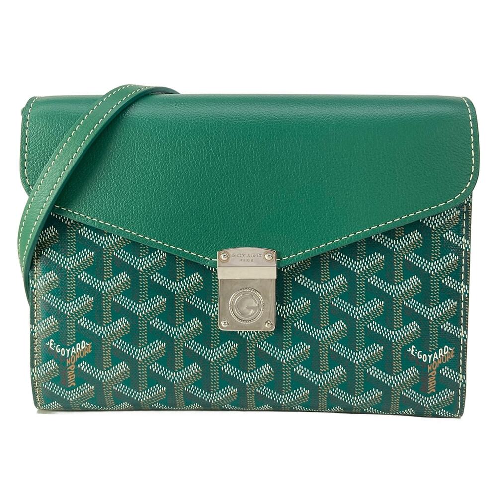 Goyard Sheep Pouch Wallet PM Shoulder Bag Coated Canvas Leather